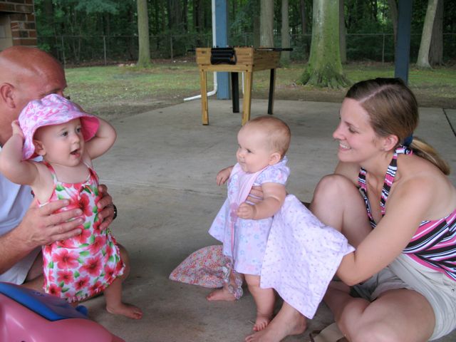 Sarah and Ashley and (Ashley's) Dad and (Sarah's) Mom
