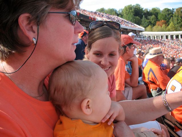 the gang watching UVA win