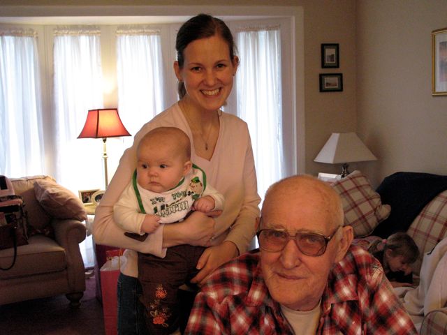 sarah, granpop and mom